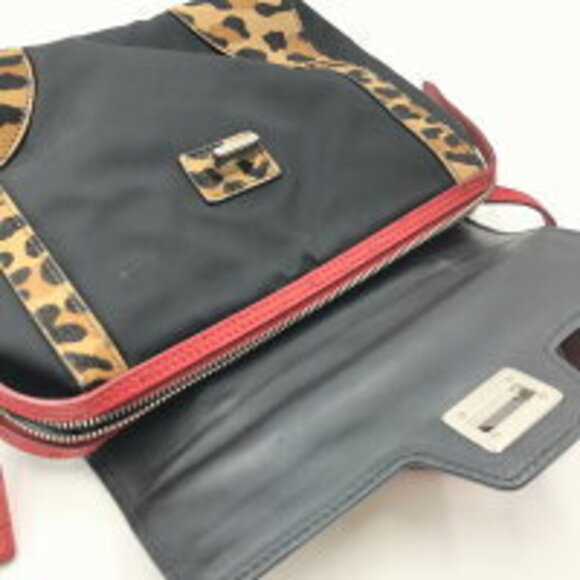 Prada satchel bag ostrich pony hair trim - Picture 8 of 10